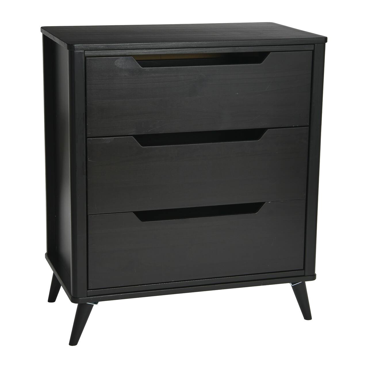 Hello Honey® 37.5" Yume Mid Century Modern Solid Wood 3-Drawer Dresser Chest